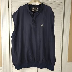 Zero Restrictions Golf Outerwear Navy Lightweight Sleeveless Pullover Vest XXL